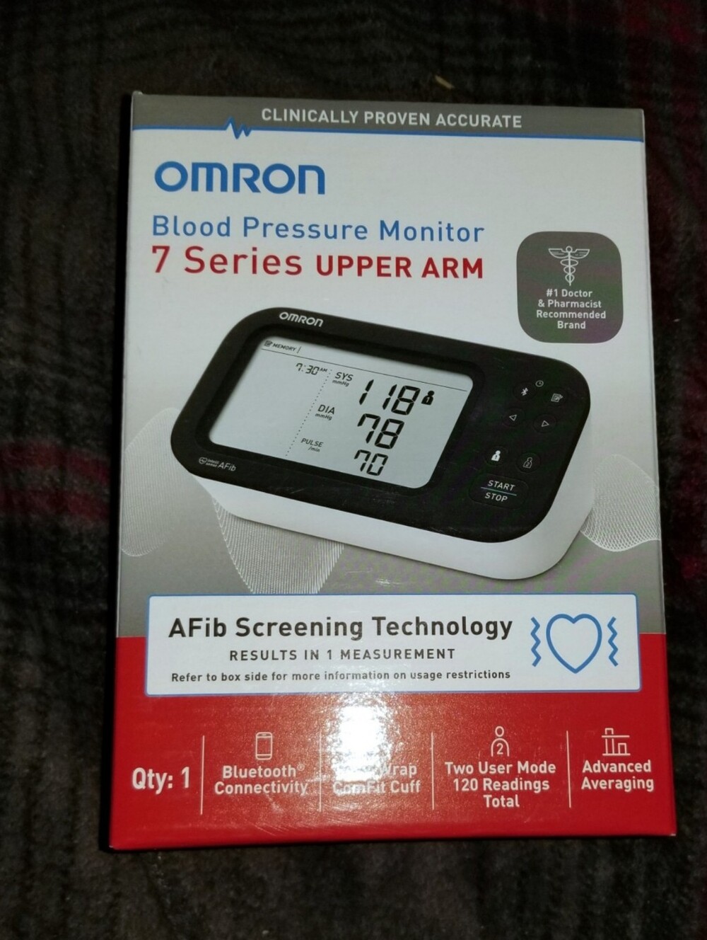 New Omron 7 Series Upper Arm Blood Pressure Monitor and Digital Scale Bluetooth
